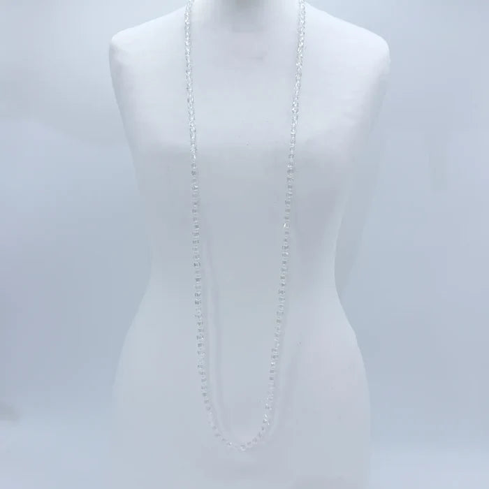 Elegant Crystal Cube Necklace