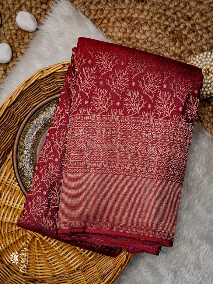 Elegant Pure Silk Saree With Soft and Comfortable Silk Fabric  | TTDS933