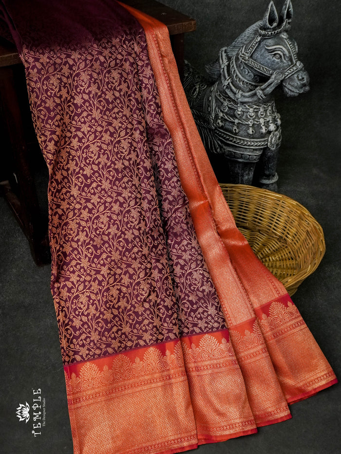 Elegant Pure Silk Saree With Soft and Comfortable Silk Fabric  | TTDS933