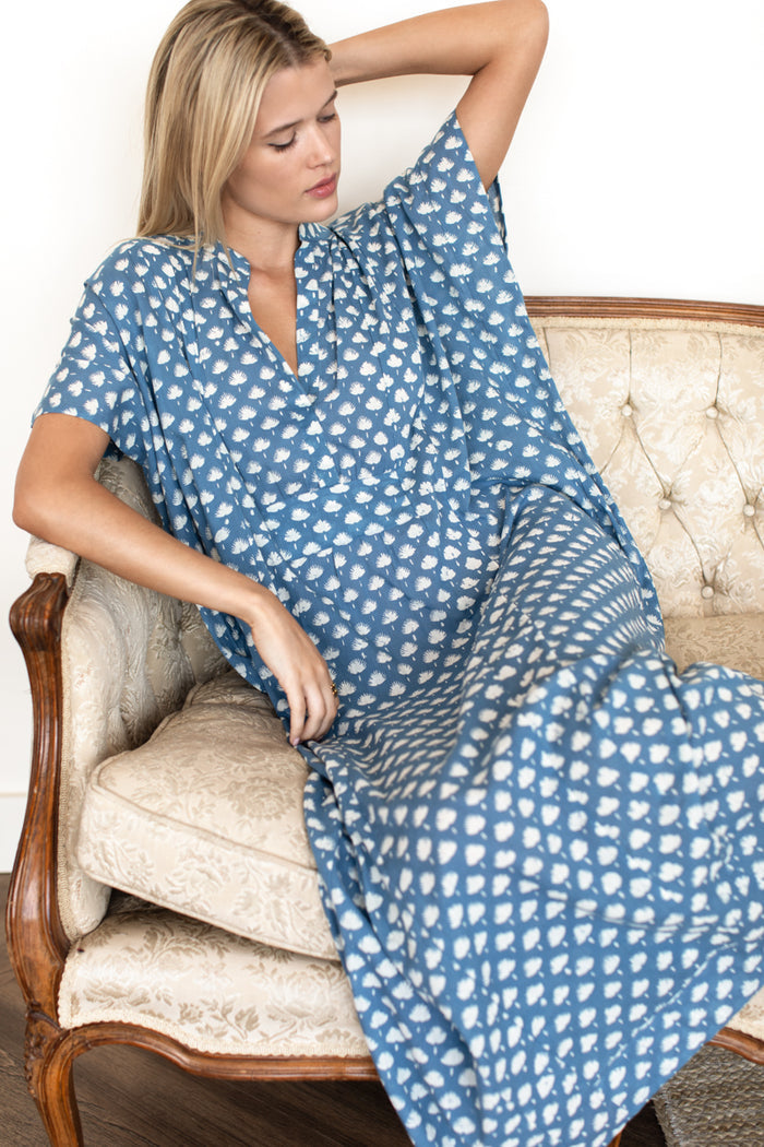 Emerson Caftan - Cleo Azure Organic