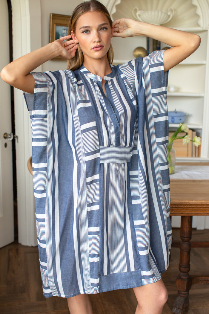 Emerson Short Caftan - Varied Stripe