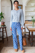 Everyday Pant - Blue Paisley Flowers