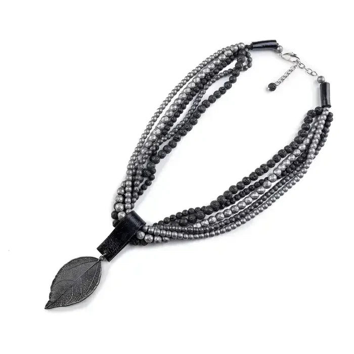 Fallen Leaf Multi-Strand Necklace