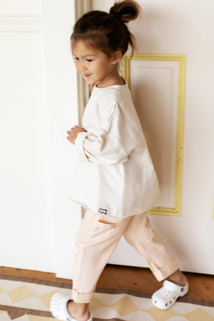 Family Cargo Pant Child - Sea Salt Organic