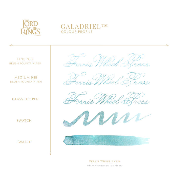Ferris Wheel Press x The Lord of the Rings Galadriel Signature Ink - 38ml Bottled Ink