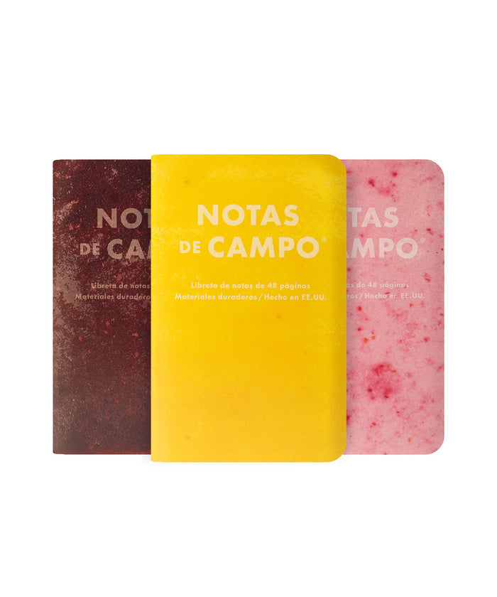 Field Notes Paletas Pack B cover, Pina Jamaica Fresas con Crema