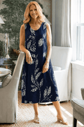 Fields Of Flowers Linen Dress