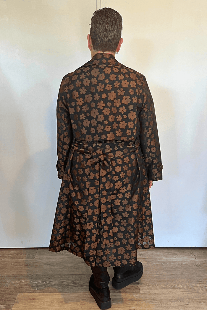 Floral Trench Coat