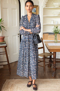 Frances 4 Basque Dress - Artisan Flower Vines Organic