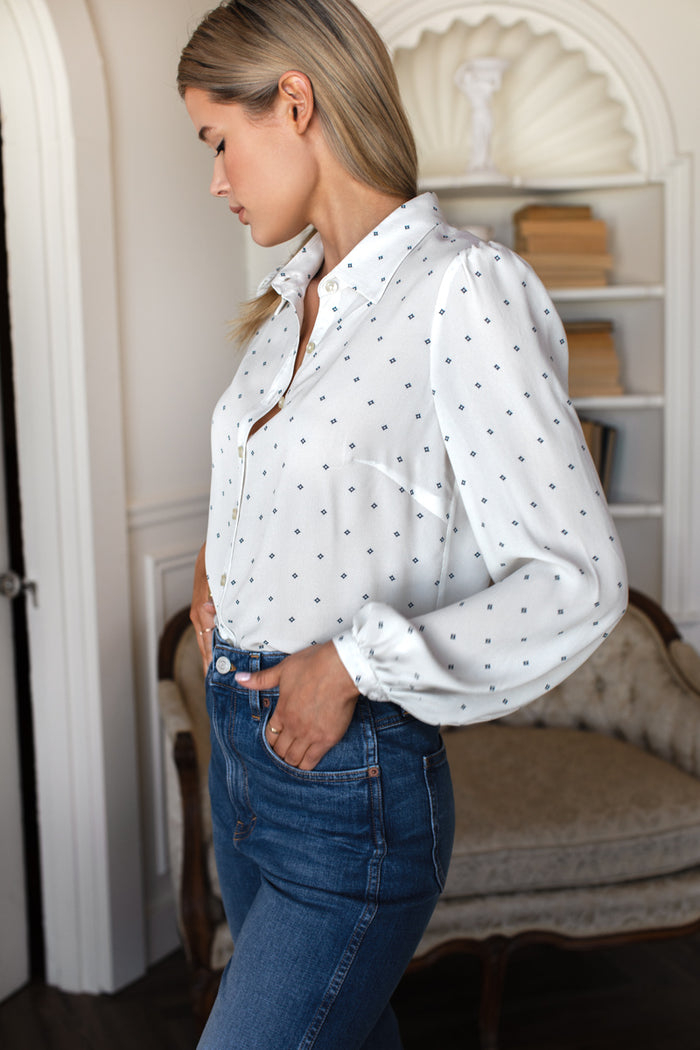 Frankie Blouse - White Swan Diamonds
