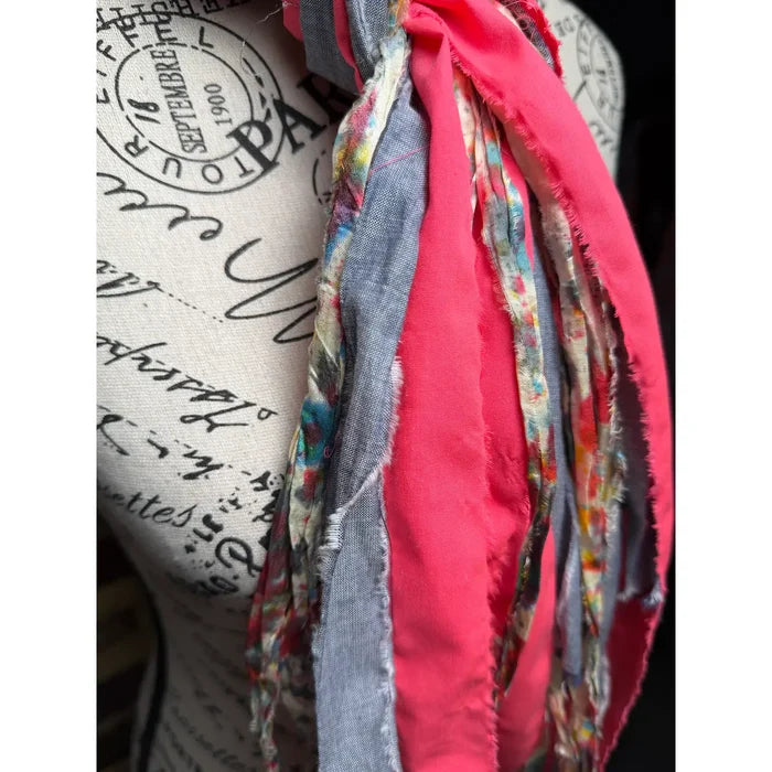 Fringe Scarf - Graffiti Tie Dye