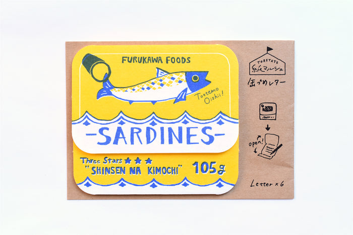 Furukawa Paper Canned Foods Mini Letter Set
