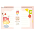 Furukawashiko Mini Horizontal Letter Set - Animal Sweets Workshop - Soda Cat