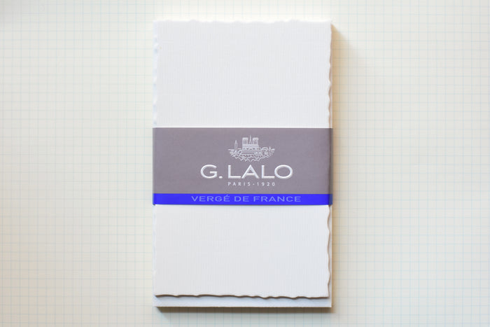 G. Lalo Stationery Set - Deckled Edge Blank - Pack of 10