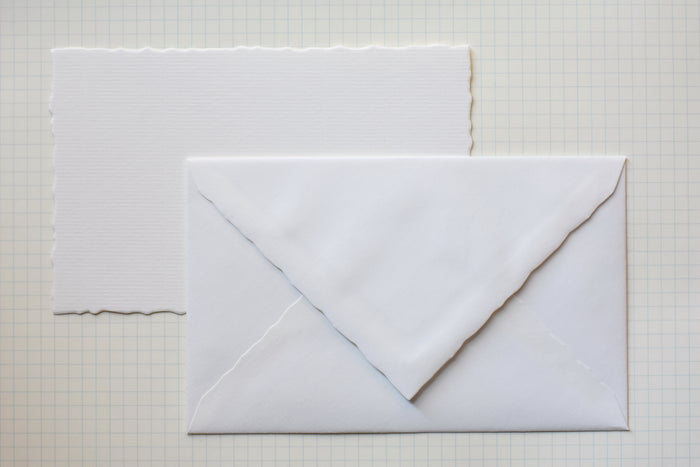 G. Lalo Stationery Set - Deckled Edge Blank - Pack of 10