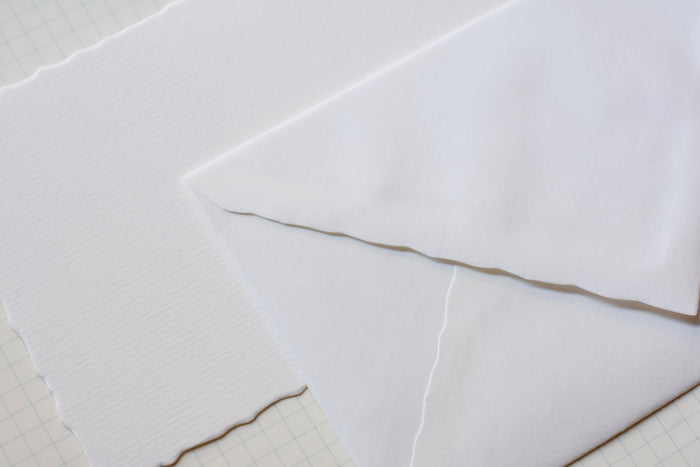 G. Lalo Stationery Set - Deckled Edge Blank - Pack of 10