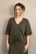Gauze Ria Shirt - Peppercorn