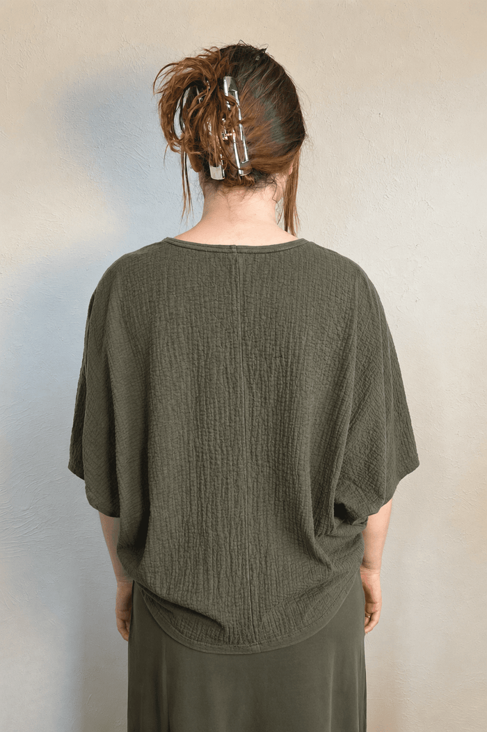 Gauze Ria Shirt - Peppercorn