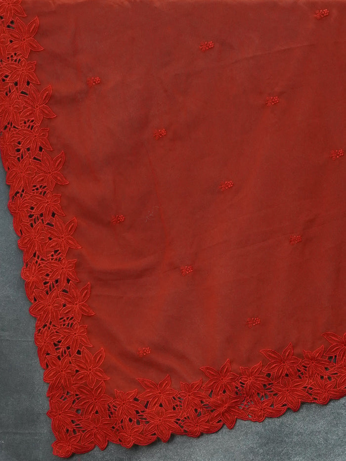 Georgette Embroidery Saree | TTDS3423