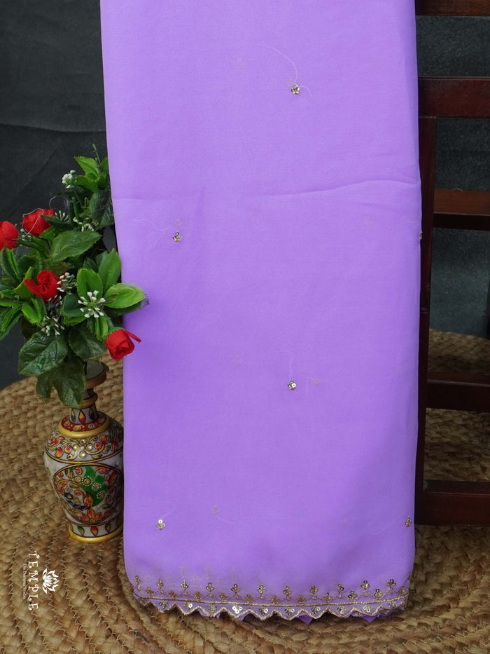 Georgette Saree with Designer Blouse | TTDS2243
