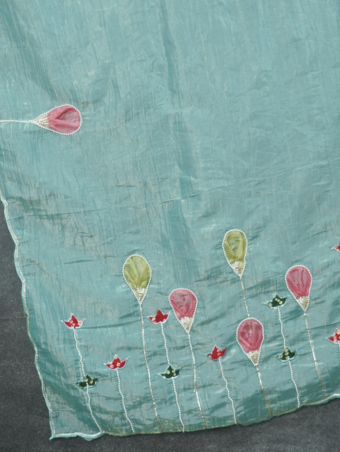 Glass Organza Saree | TTDS3461