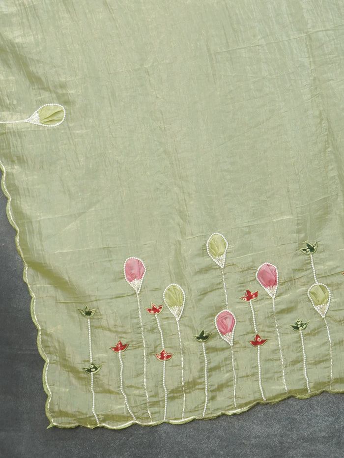 Glass Organza Saree | TTDS3461