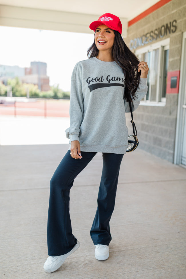 Good Game Light Grey Graphic Sweatshirt