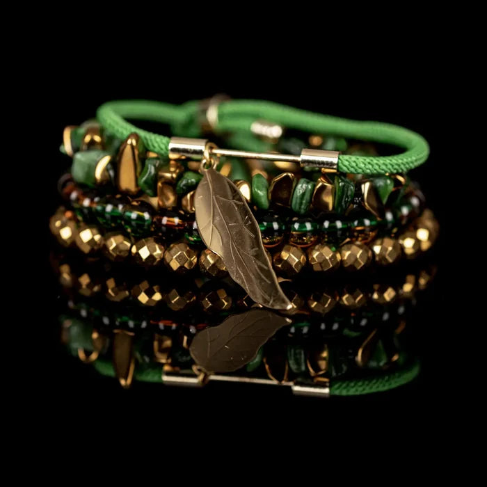 Gracious Crescent Bracelet Set
