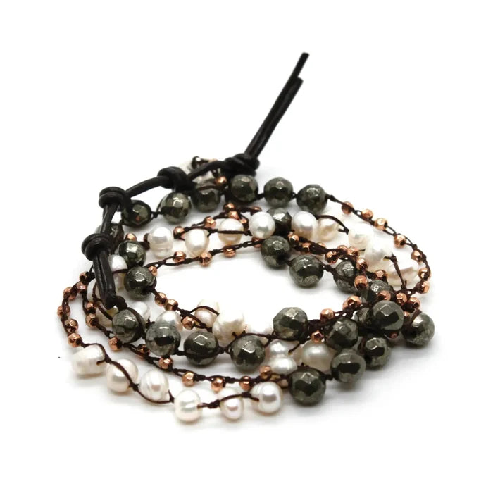 Graphite Convertible Crochet Necklace