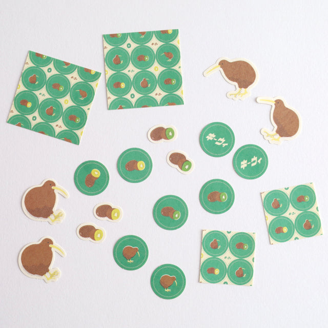 Atlas Stationers - Green Flash Animal Department Store Flake Sticker - Kiwi - Stickers - Image 2