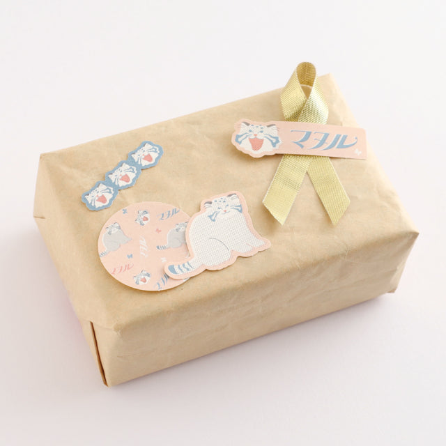 Atlas Stationers - Green Flash Animal Department Store Flake Sticker - Pallas's Cat - Stickers - Image 3
