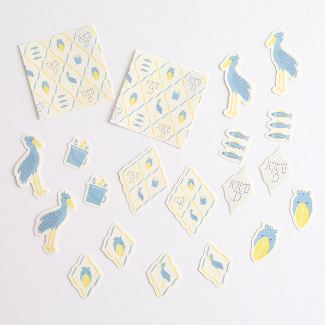 Atlas Stationers - Green Flash Animal Department Store Flake Sticker - Shoebill - Stickers - Image 2