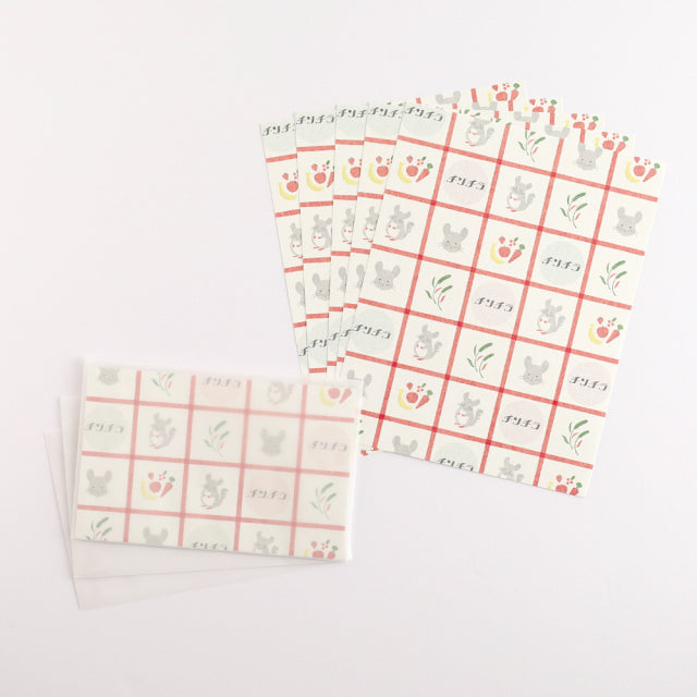 Atlas Stationers - Green Flash Animal Department Store Letter Set - Chinchilla - Stickers - Image 2