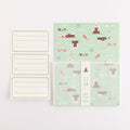 Atlas Stationers - Green Flash Animal Department Store Letter Set - Sea Otter - Stickers