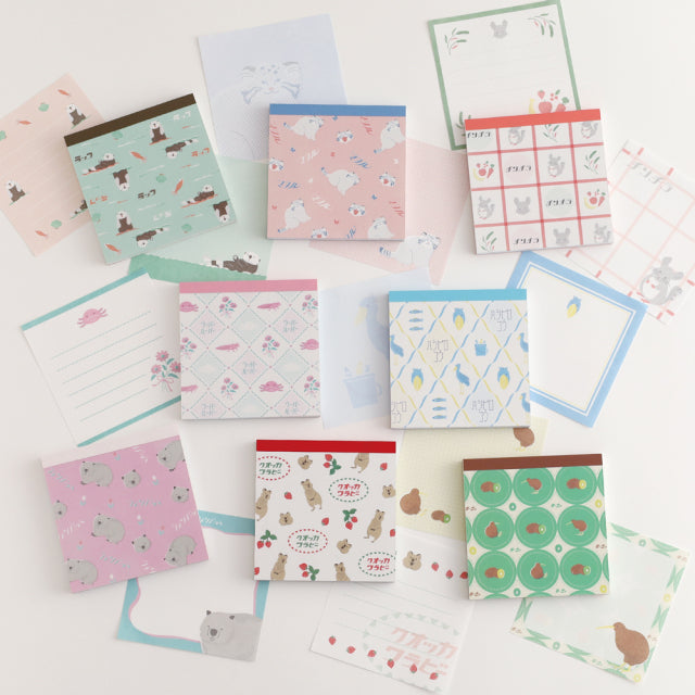 Green Flash Animal Department Store Memo Pad - Axolotl