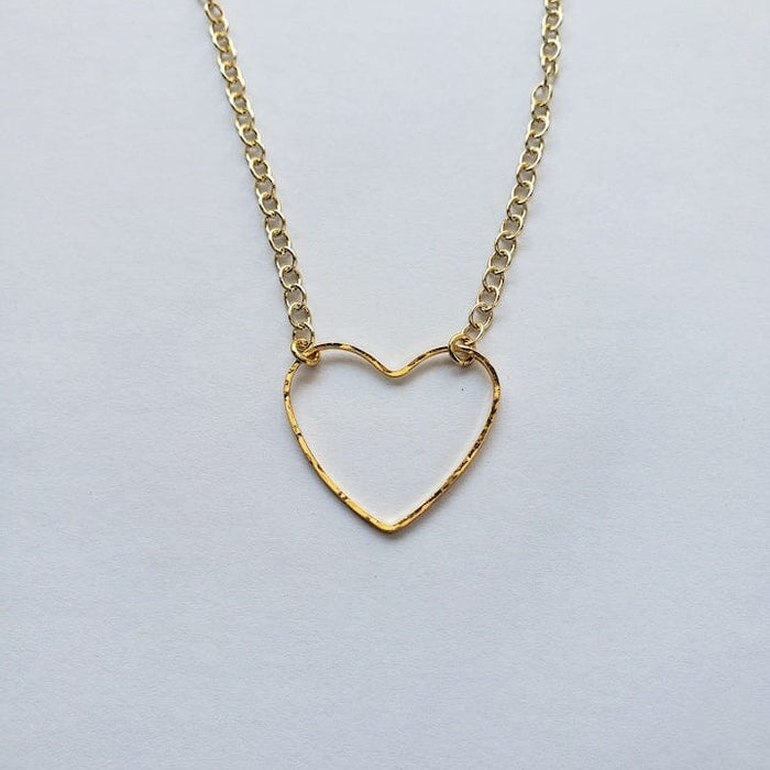 Hammered Heart Necklace
