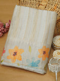 Handloom Printed Tussar Silk Saree | TTDS3564