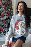 Have Yourself A Merry Little Christmas Light Grey Graphic Sweatshirt