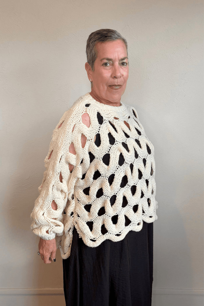 Heavy Open Knit Sweater