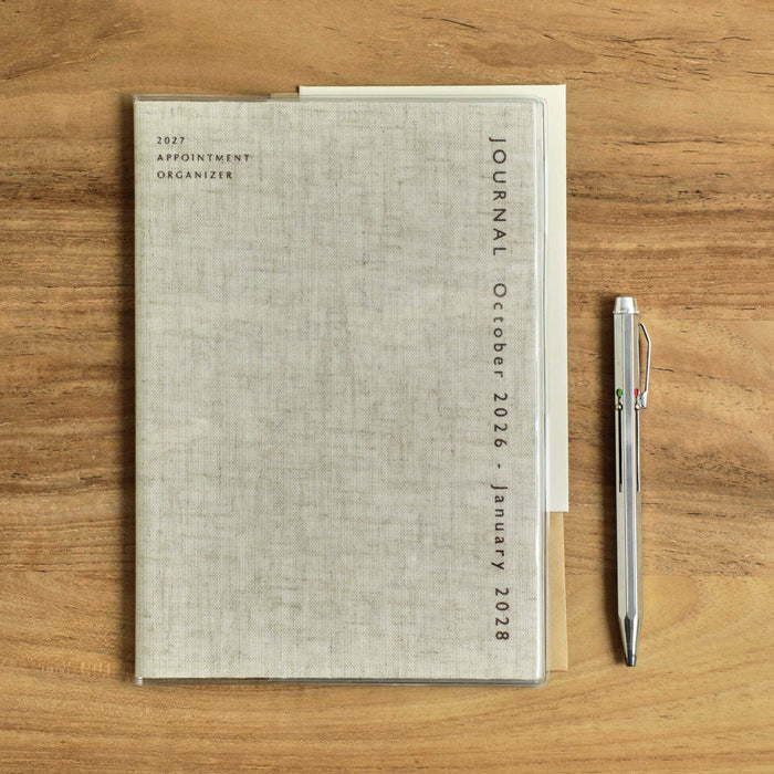 Hightide 2027 Monthly Square Diary coton A5
