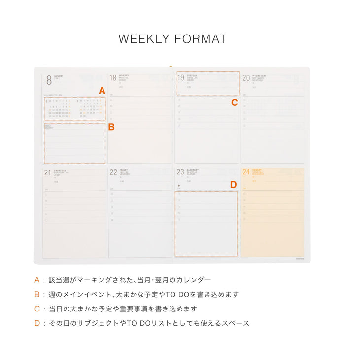 Hightide 2027 Weekly Diary Papillon B6 - Blue Green