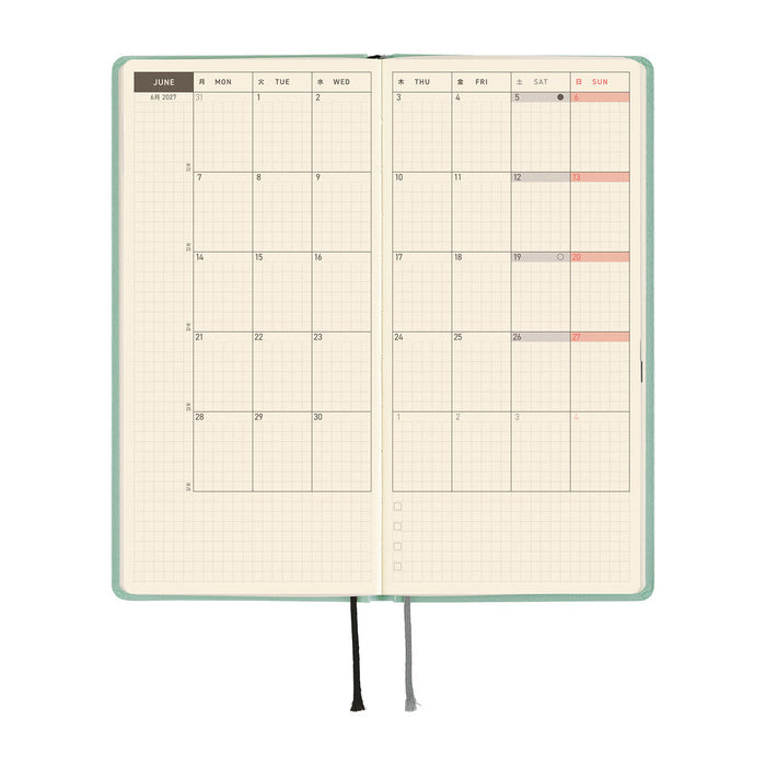 Hobonichi Techo Weeks - Paper Series: Frosty Jade