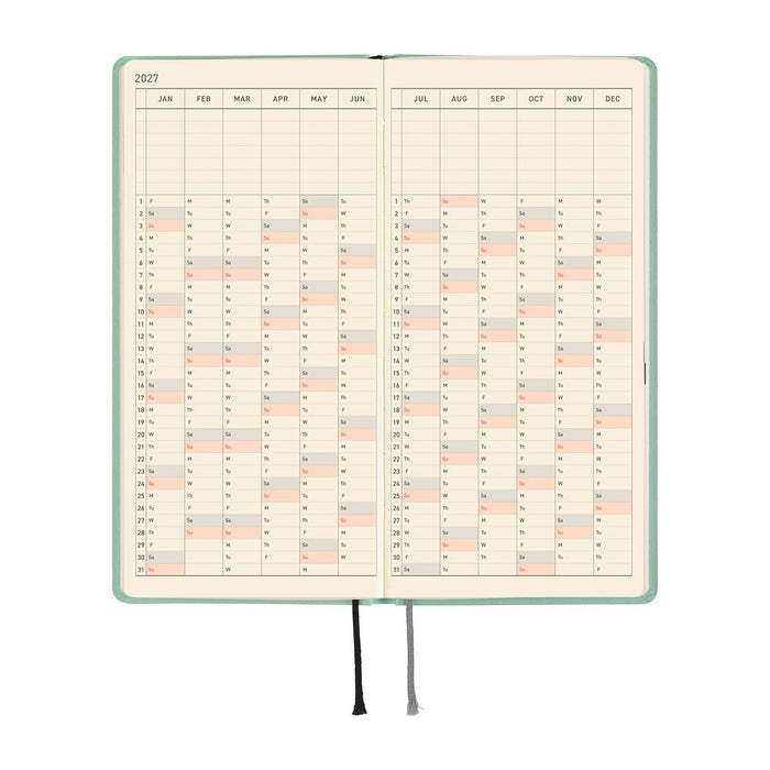 Hobonichi Techo Weeks - Paper Series: Frosty Jade