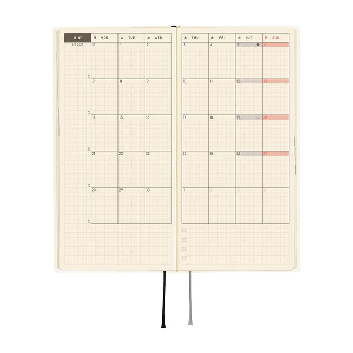 Hobonichi Techo Weeks - White Line: Ivory