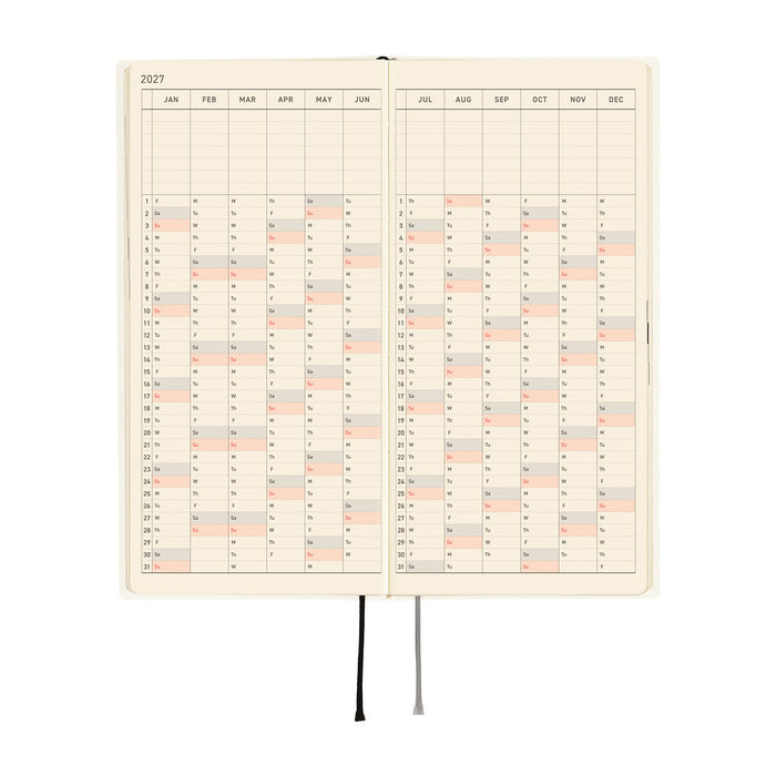 Hobonichi Techo Weeks - White Line: Ivory