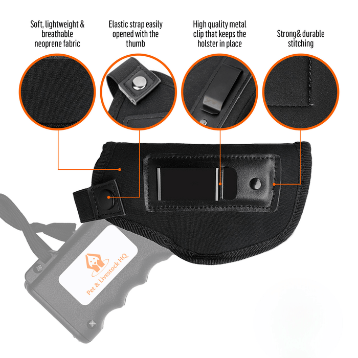 holster for handheld cattle prodder