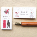 Hyogensha Cozyca Necktie One-Line Sticky Notes - Letter Writing - Flower