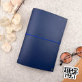 Imperfect Concepts Baxter Leather Notebook - A5 Bifold - Deep Sea