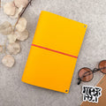 Imperfect Concepts Baxter Leather Notebook - A5 Bifold - Yellow