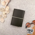 Imperfect Concepts Jasper Leather Notebook - A6 Trifold - Olive